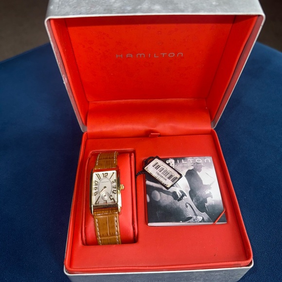 Hamilton Men's Tan Leather Strap Watch - Picture 1 of 1